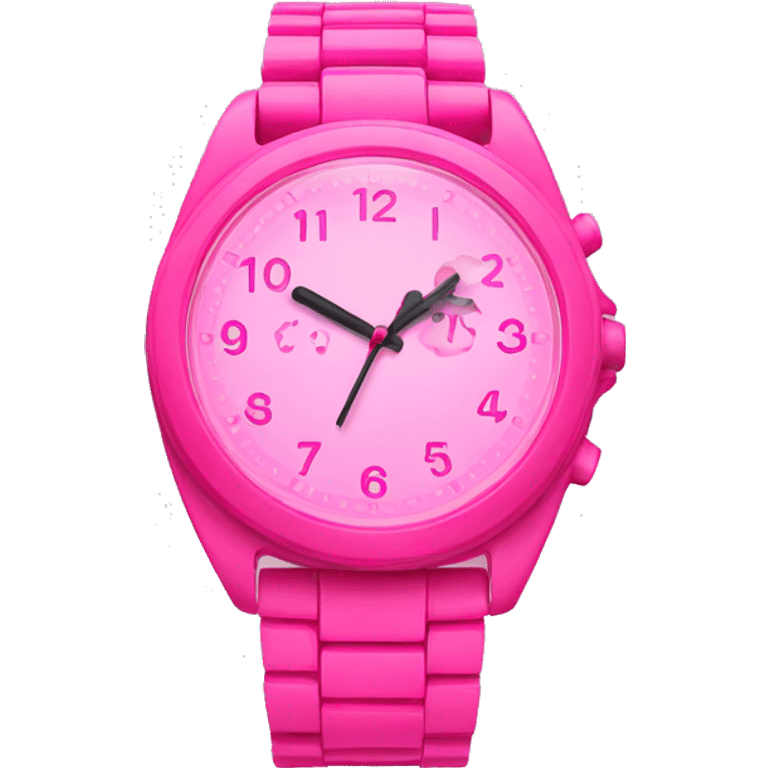 Pink Watch emoji