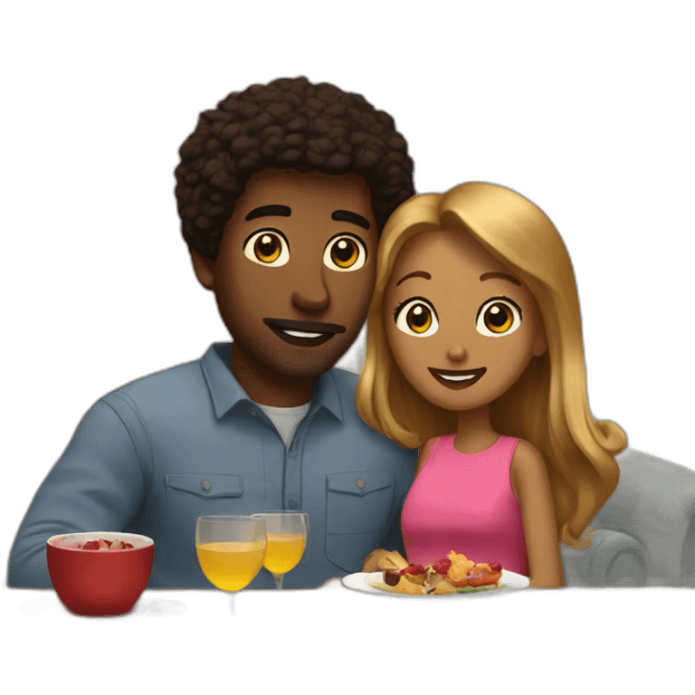 Date night at home  emoji