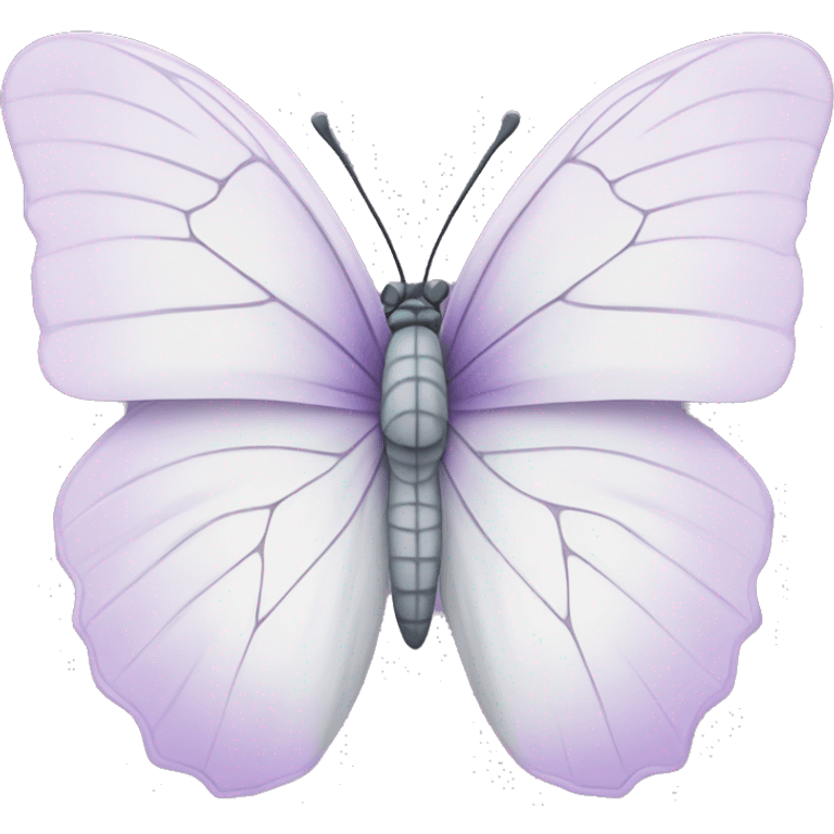 Lilac white butterfly  emoji