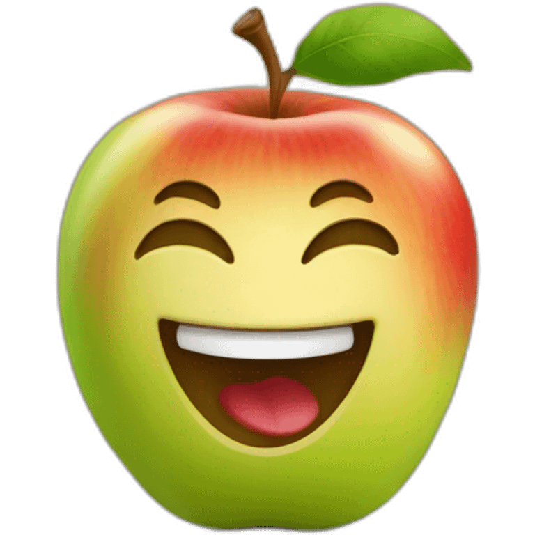 Une pomme qui chante emoji