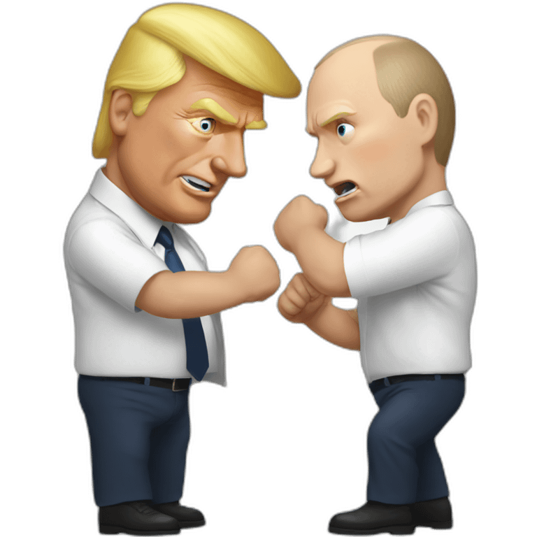 Putin fight with trump emoji