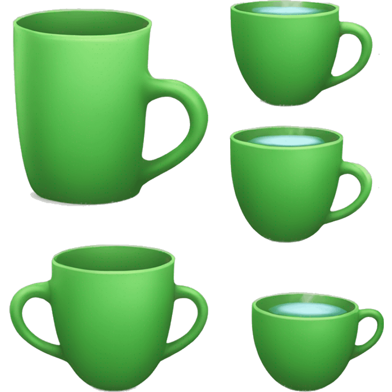 Green cup of tea emoji