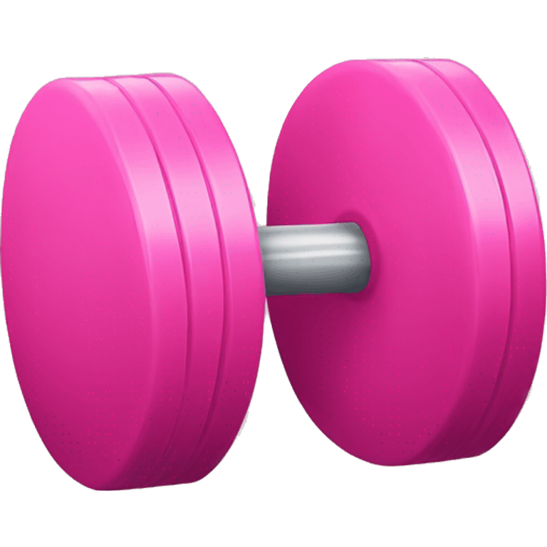 Pink weights  emoji