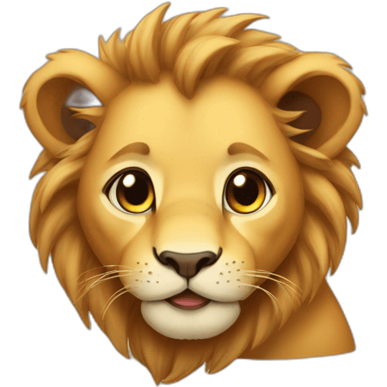 Lion's baby emoji