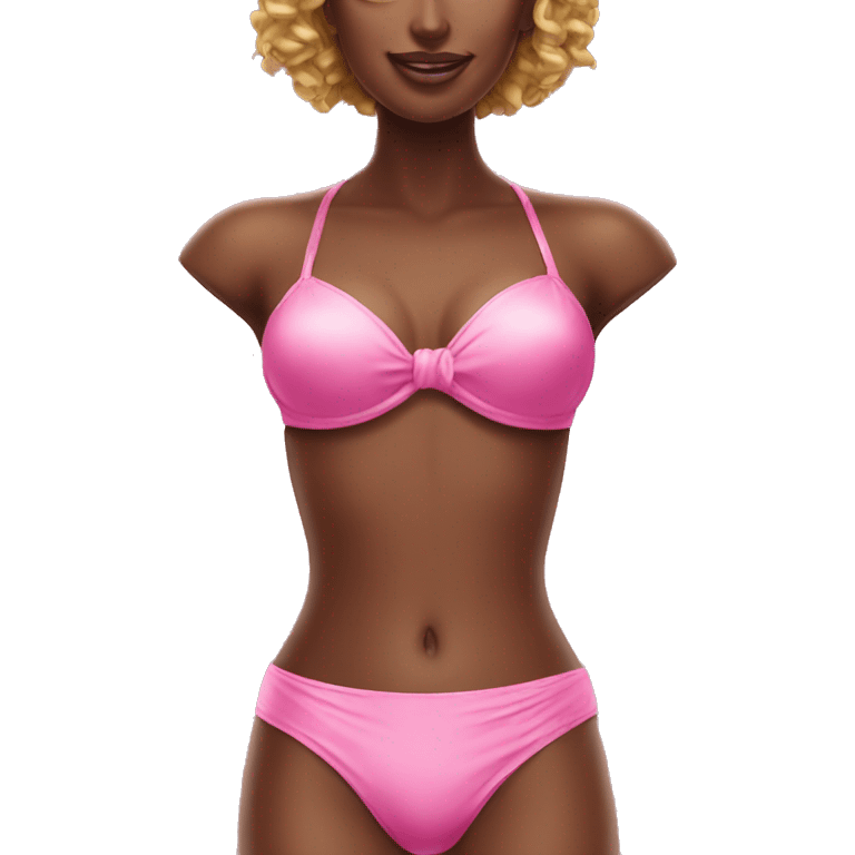 pink silky bikini  emoji