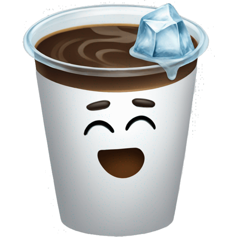 Coffee with ice emoji