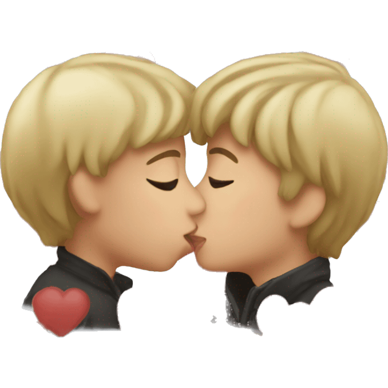 boys kissing emoji