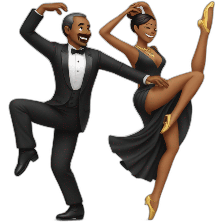 man ad woman dance tango emoji