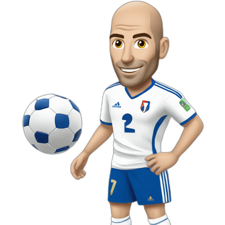 French football Zidane  emoji