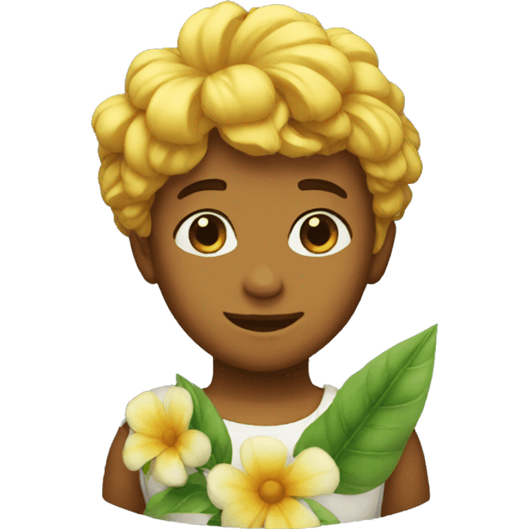 Flower boy emoji