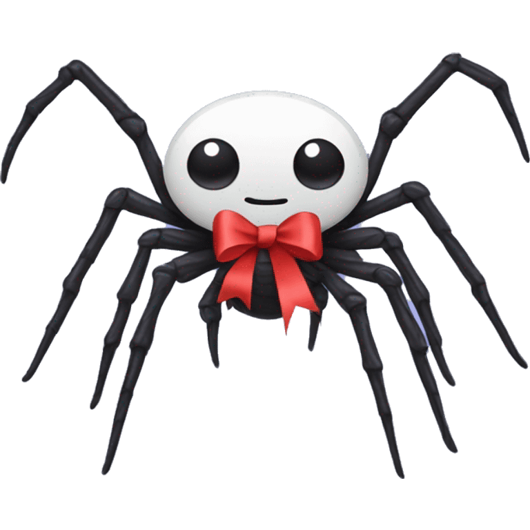 Spider with ribbon emoji