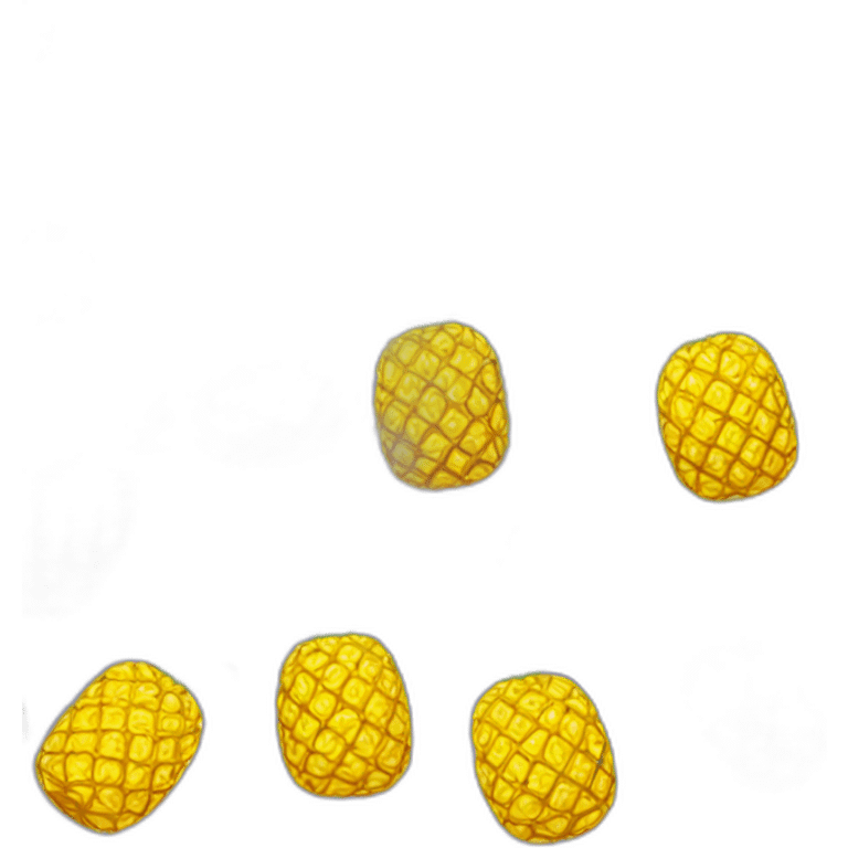 gold made pineapple emoji