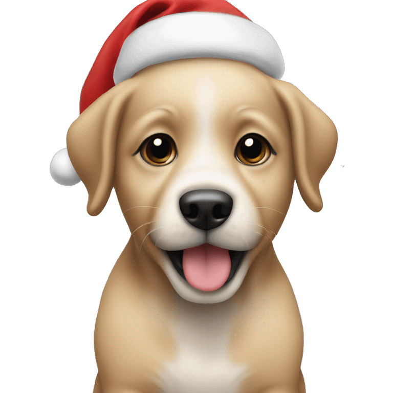 Baby dog christmas emoji