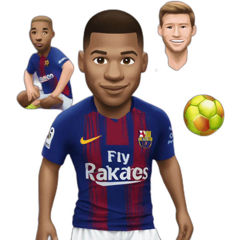 Mbappe sur messi emoji