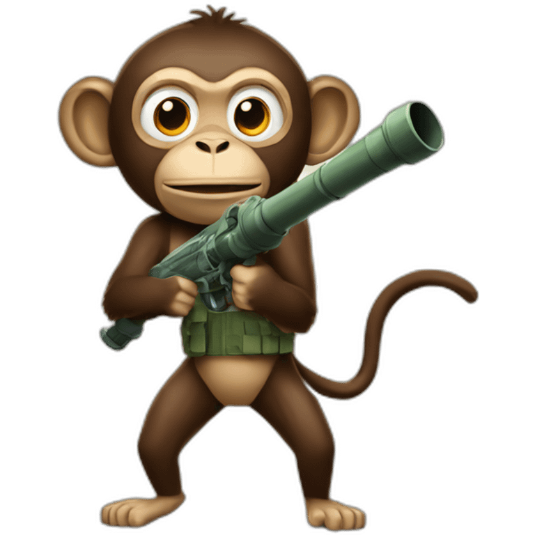 monkey with bazooka emoji