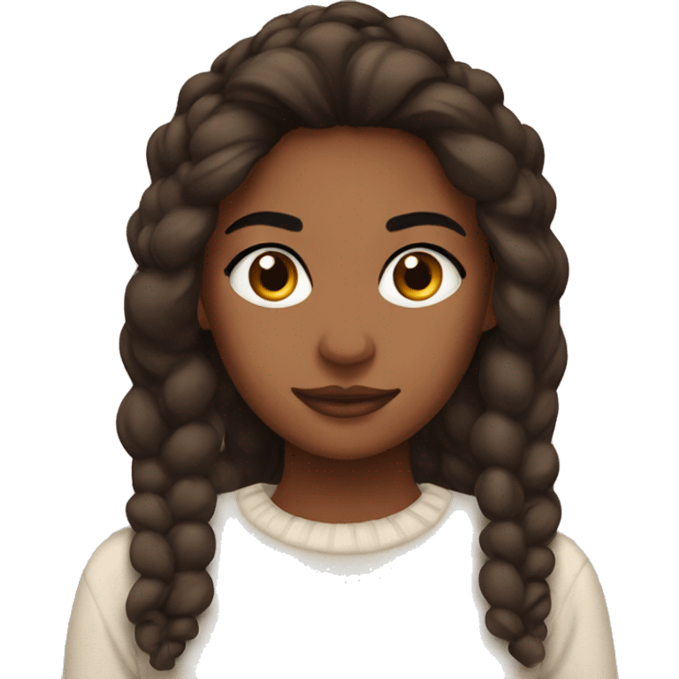 Brow girl cozy emoji