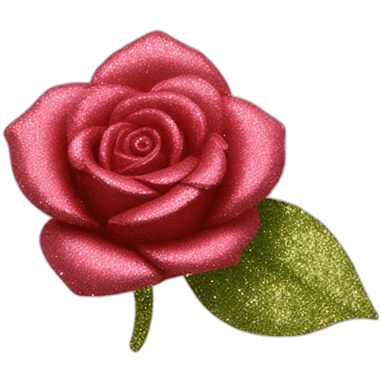 Glitter rose emoji