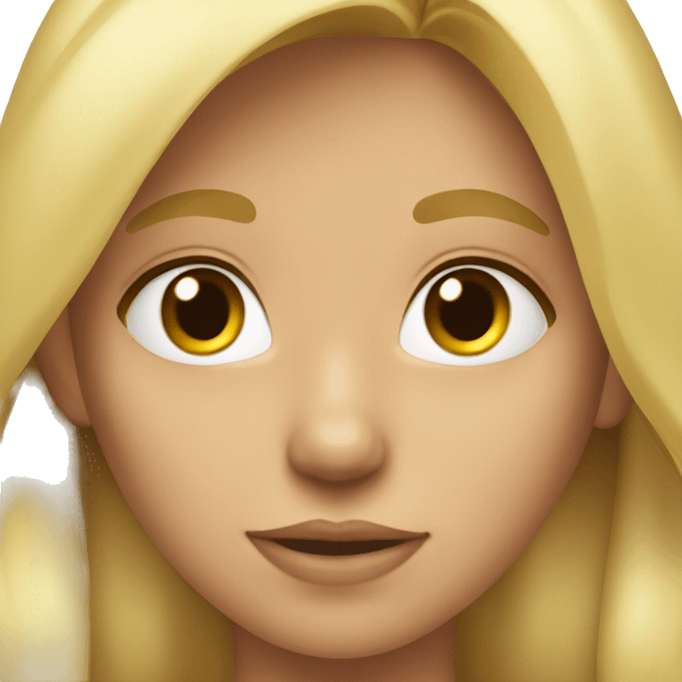 Blond therian girl emoji