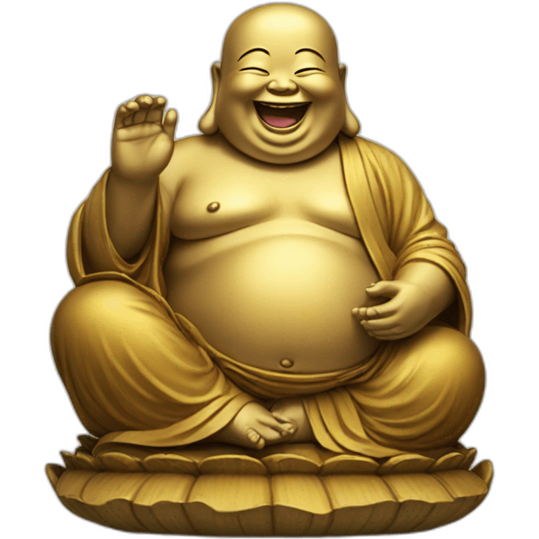 Laughing buddha emoji