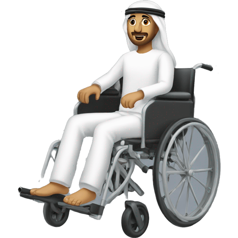 arab on wheelchairs emoji