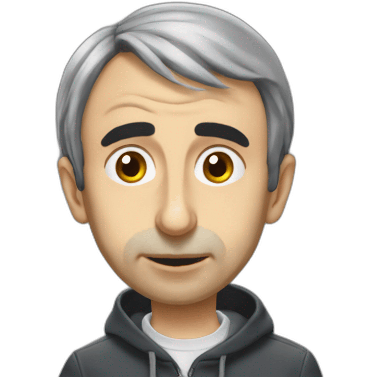 Éric zemmour qui mange du capuchon emoji