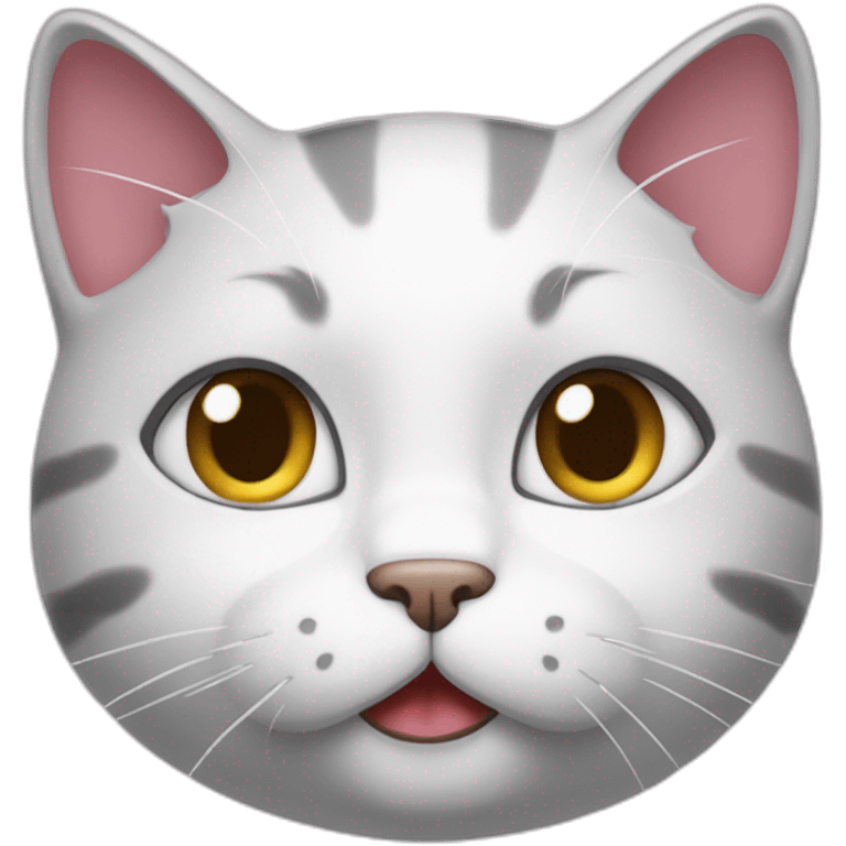 Bonjour kitty qui louche emoji