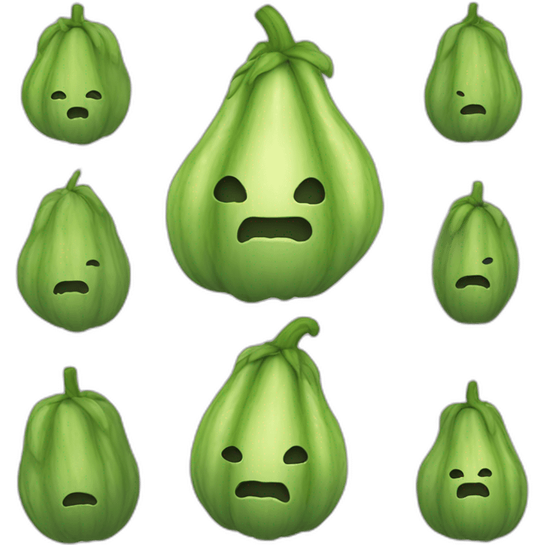 chayote no face emoji