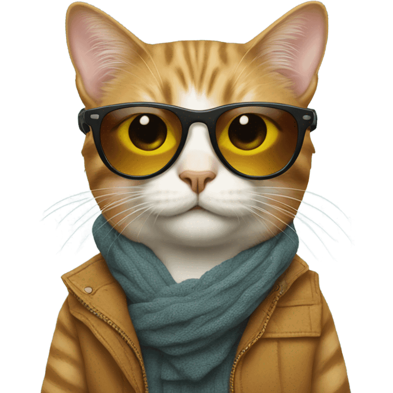 Cat with sunglasses emoji