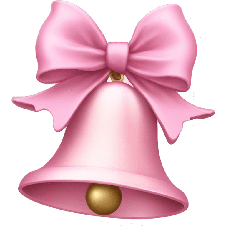 Light pink Christmas bells emoji