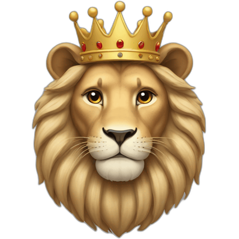 Lion with crown emoji