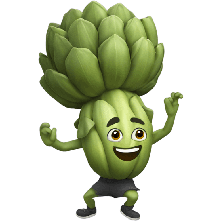 Dancing artichoke’s  emoji