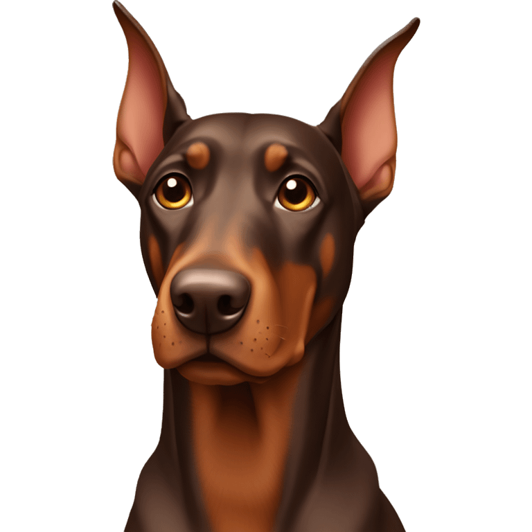 Brown Doberman dog  emoji