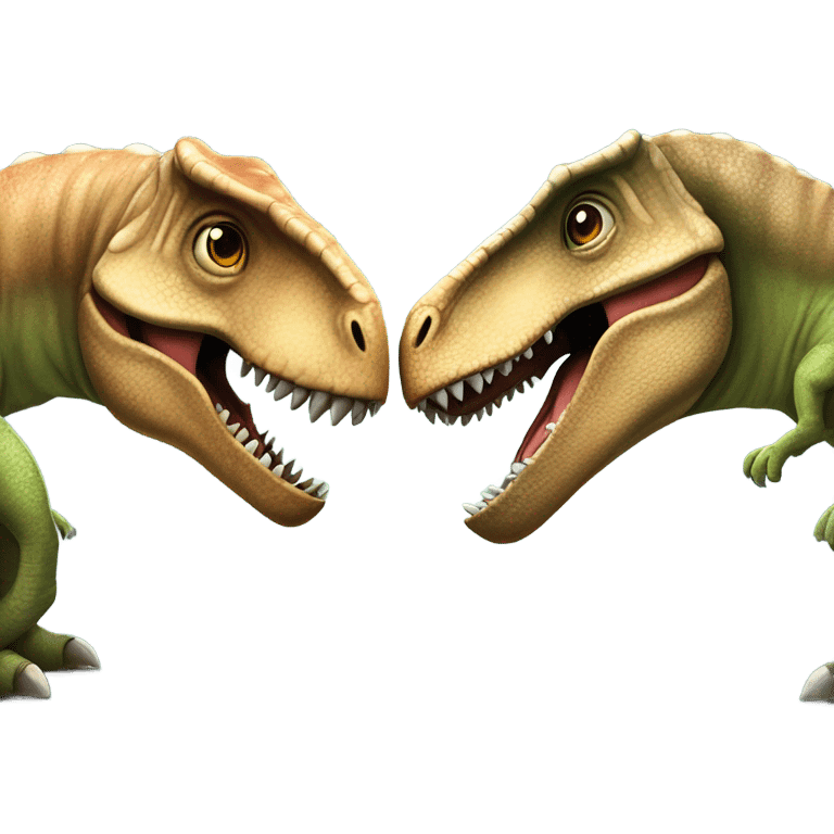 dinosaur in love emoji