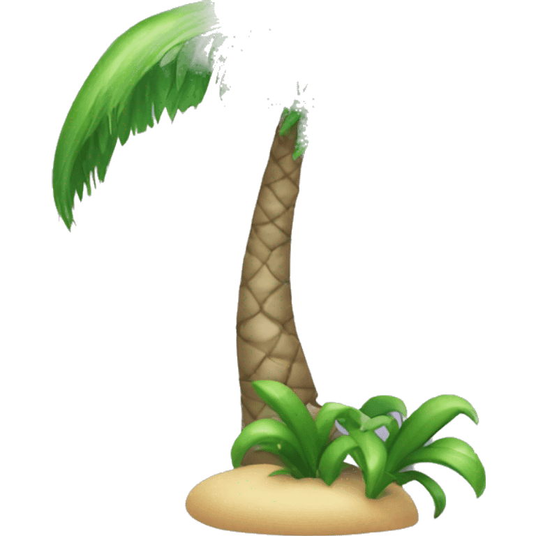 dolphin palm tree emoji