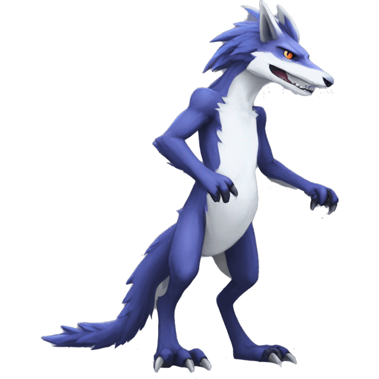 Cool Edgy Sergal species full body emoji