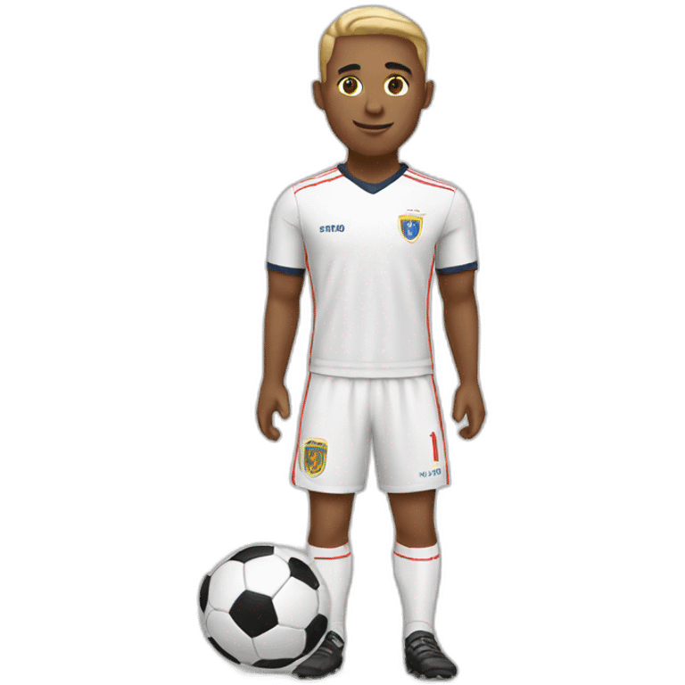 white soccer player emoji