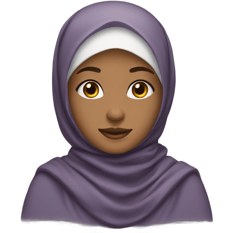 Pretty girl wearing hijab emoji