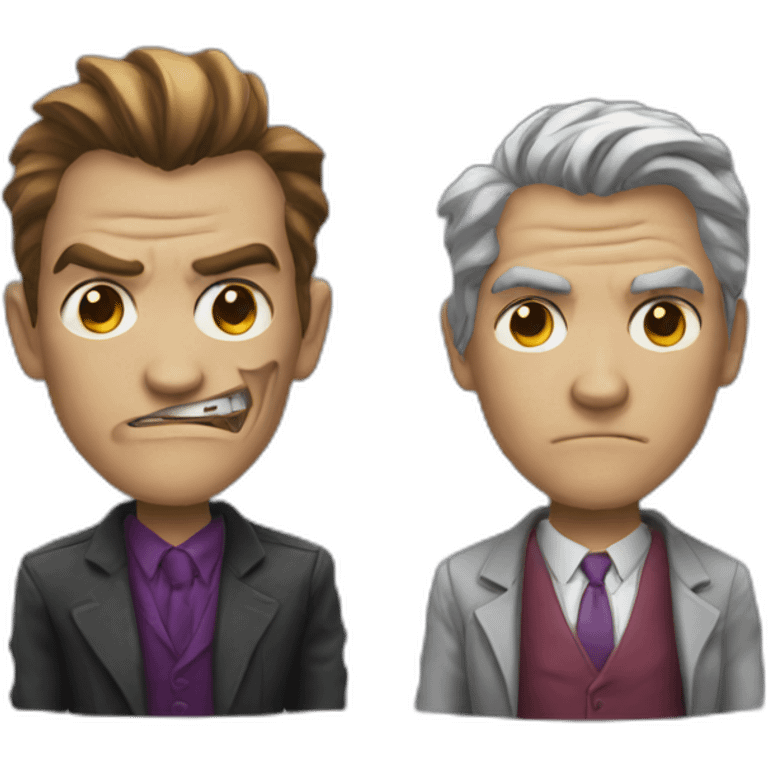 Batman Two-Face emoji