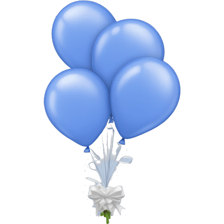 Periwinkle balloon bouquet  emoji