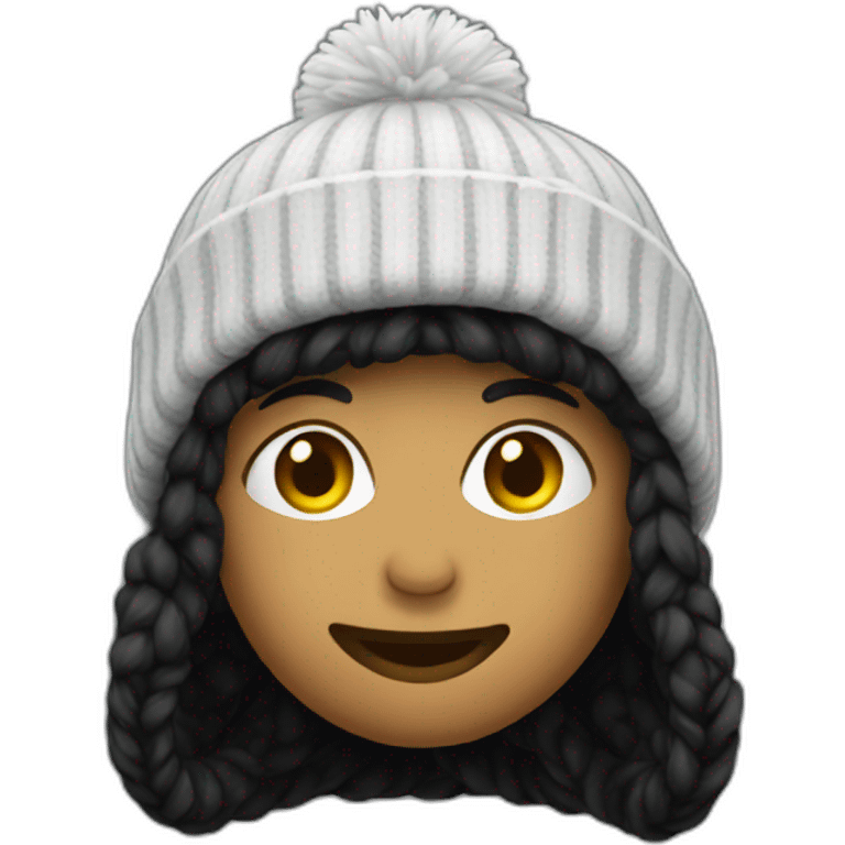 Black beanie hat emoji