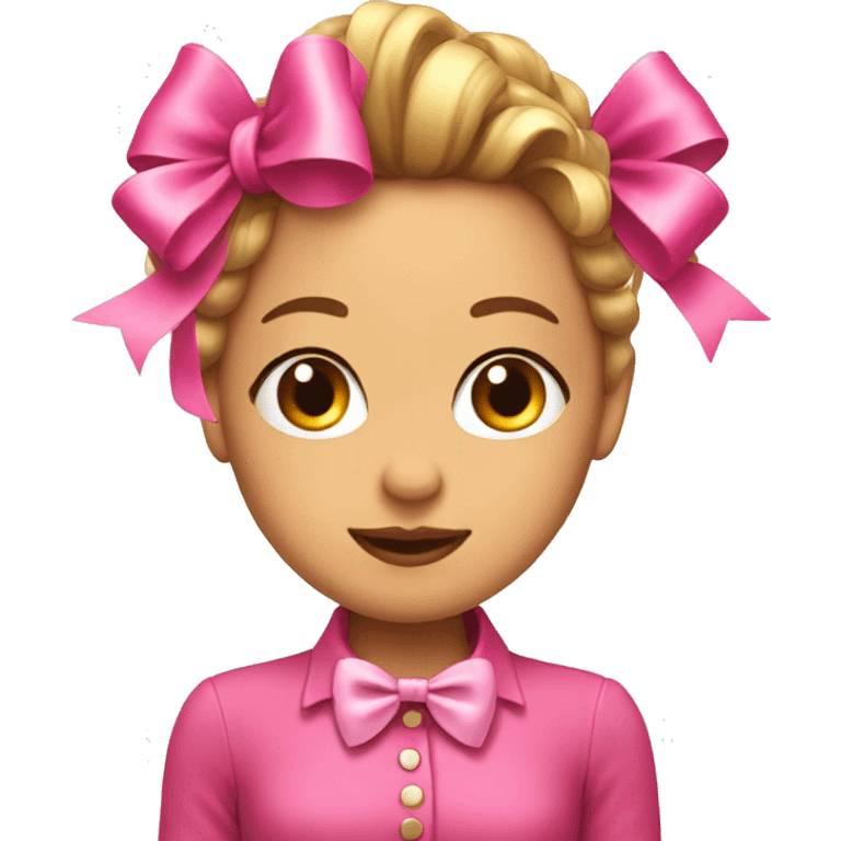 Pink bow coquette emoji