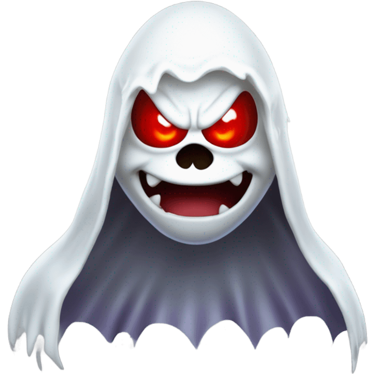 Mario as ghost vampire angry emoji