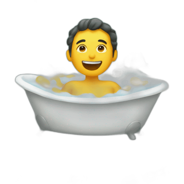 taking bath in money emoji