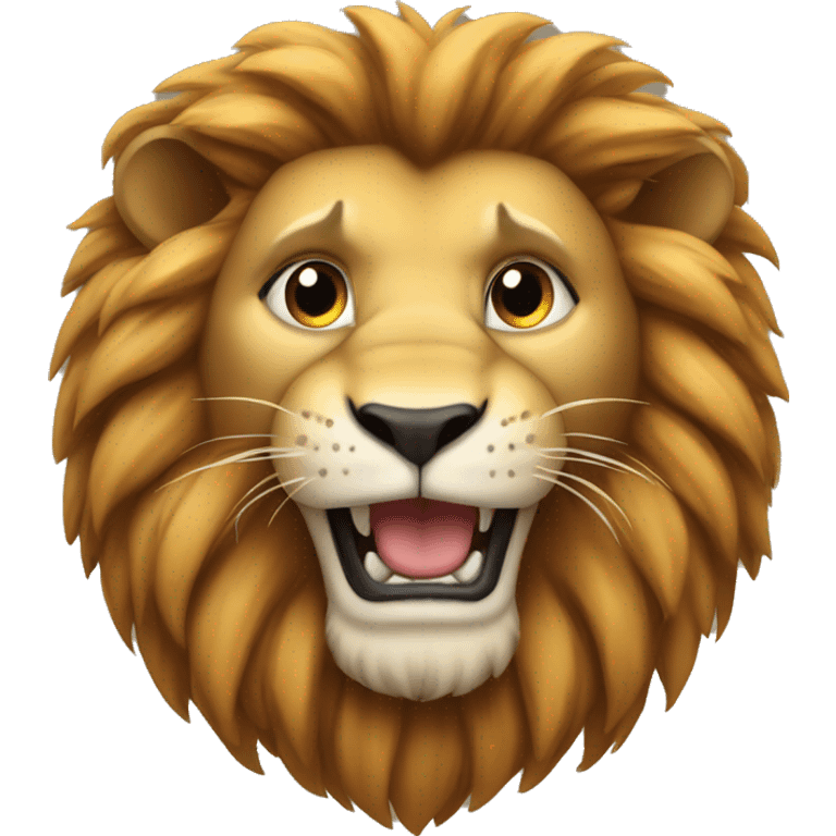 Lion showing a k with its paws emoji