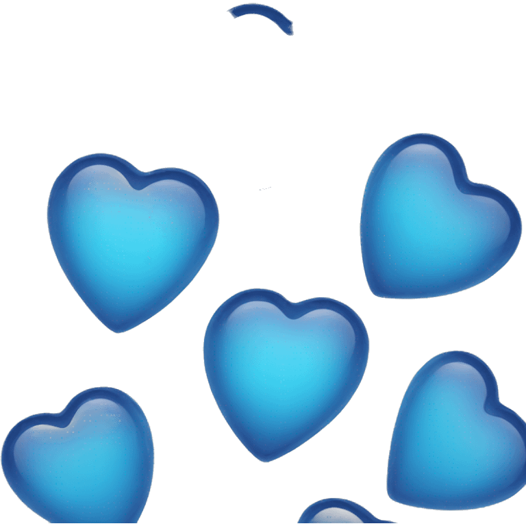 blue glass heart  emoji