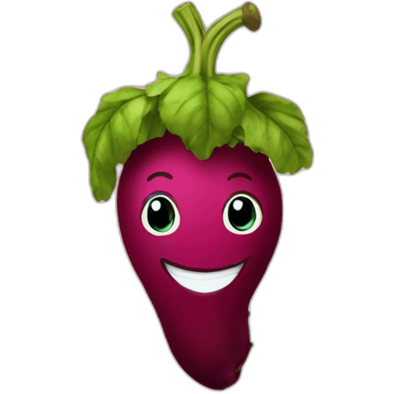 happy beet emoji