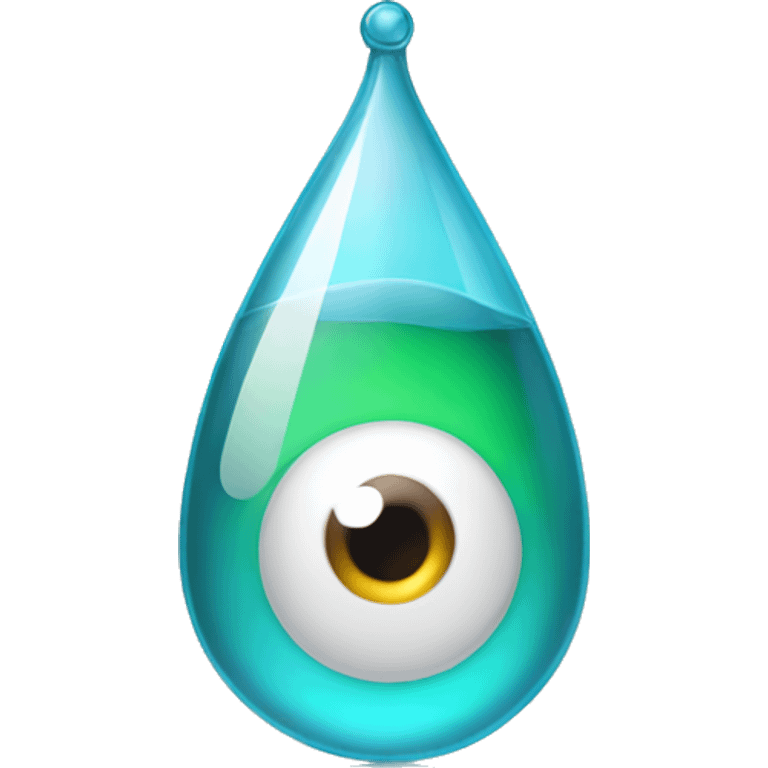 Mobile with eye drop emoji