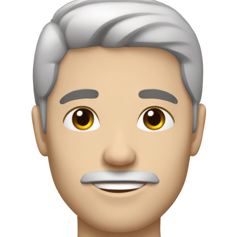 white beautiful man with black hair  emoji