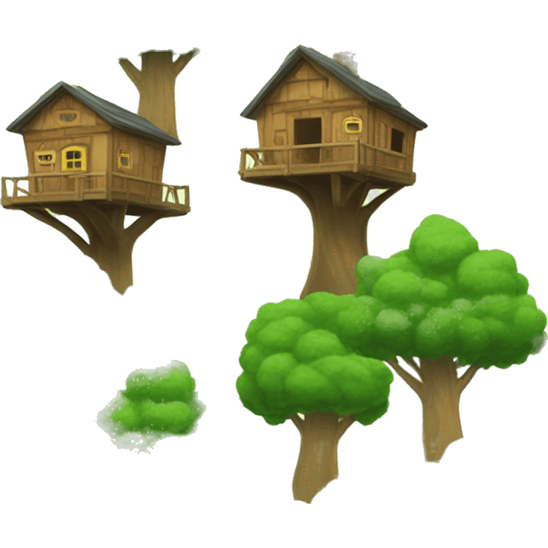 treeHOUSE lots of trees emoji