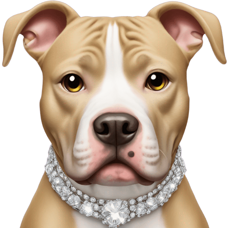 pitbull with bling emoji